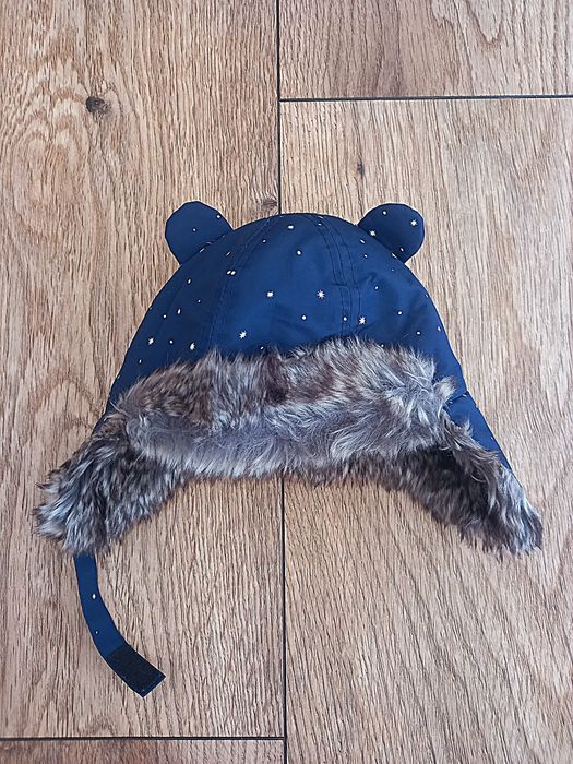 Zimowa czapka pilotka dla chłopca H&M 74