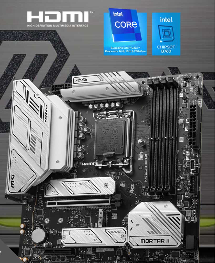 MSI MAG B760M MORTAR II Płyta główna Gaming DDR5 LGA 1700 Intel B760