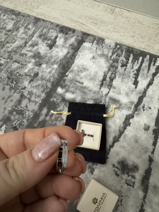 Набір срібро з гранатом