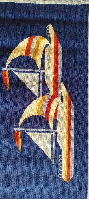 Tapete de arraiolos feito á mão