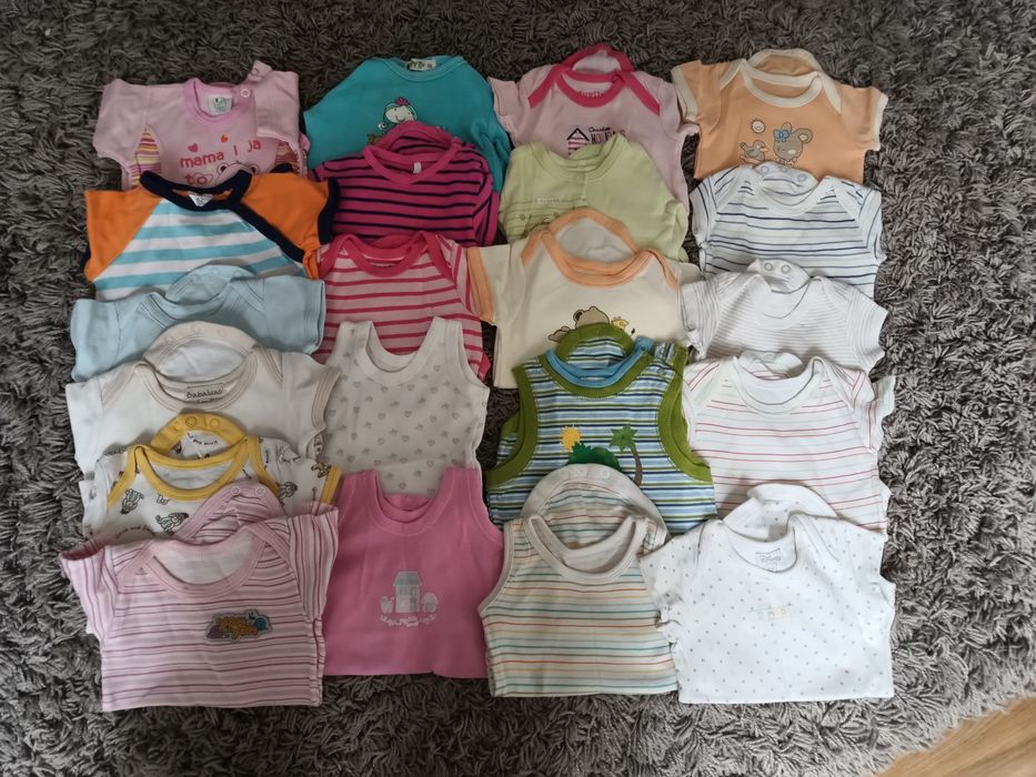 Duży zestaw ubranek dla noworodka