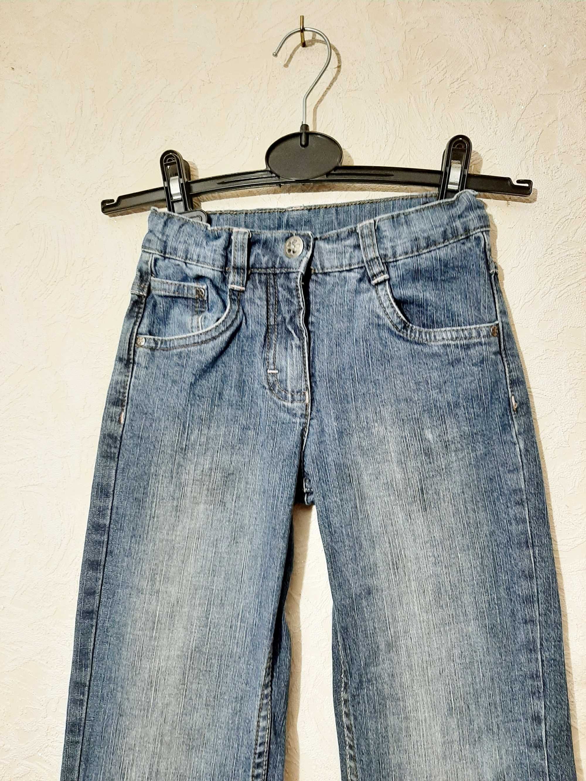 Детские джинсы для девочки синий цвет рост 110см 5-6лет Impidimpi