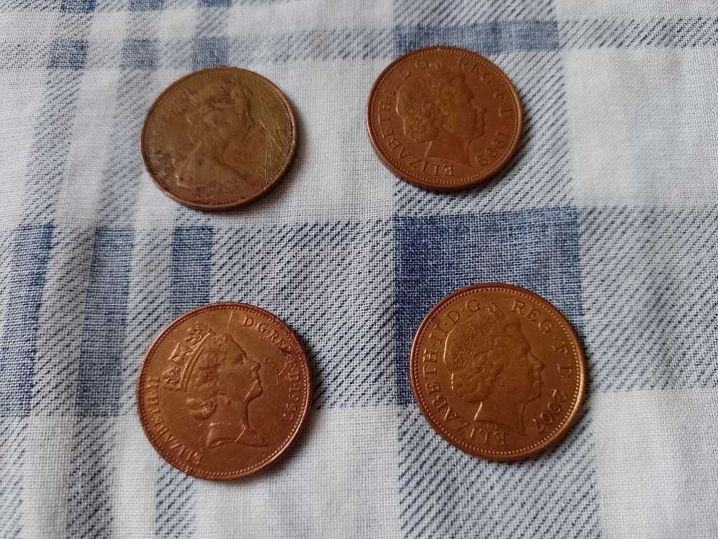 monety 2 pensy new pence 1971,1999 Wielka Brytania Anglia Elżbieta II