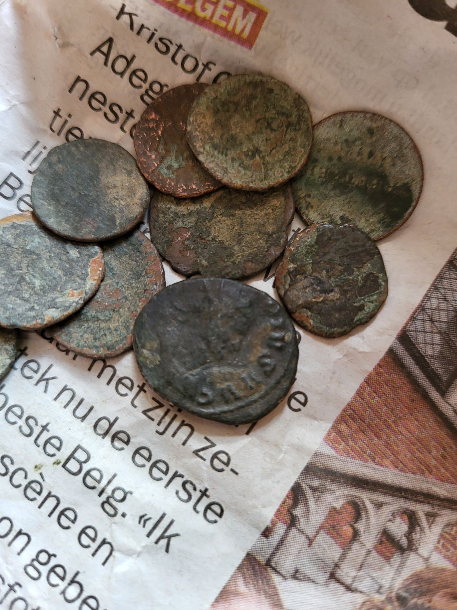 50 szt monet rzymskich nieczyszczonych