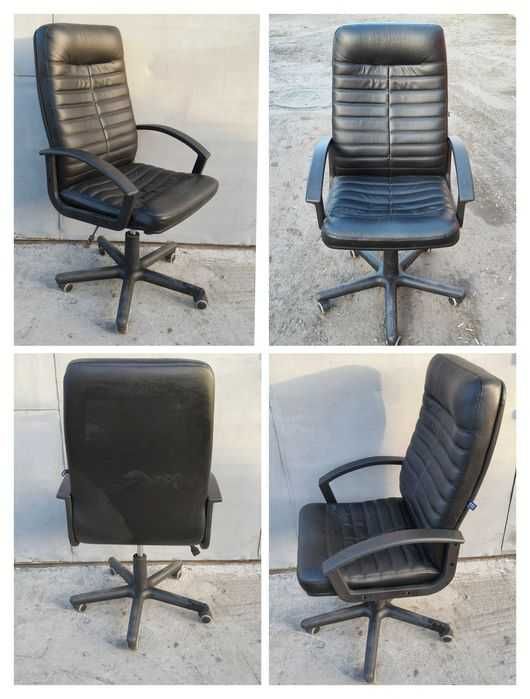 Кресла с колесами, 10 шт, стулья кожаные