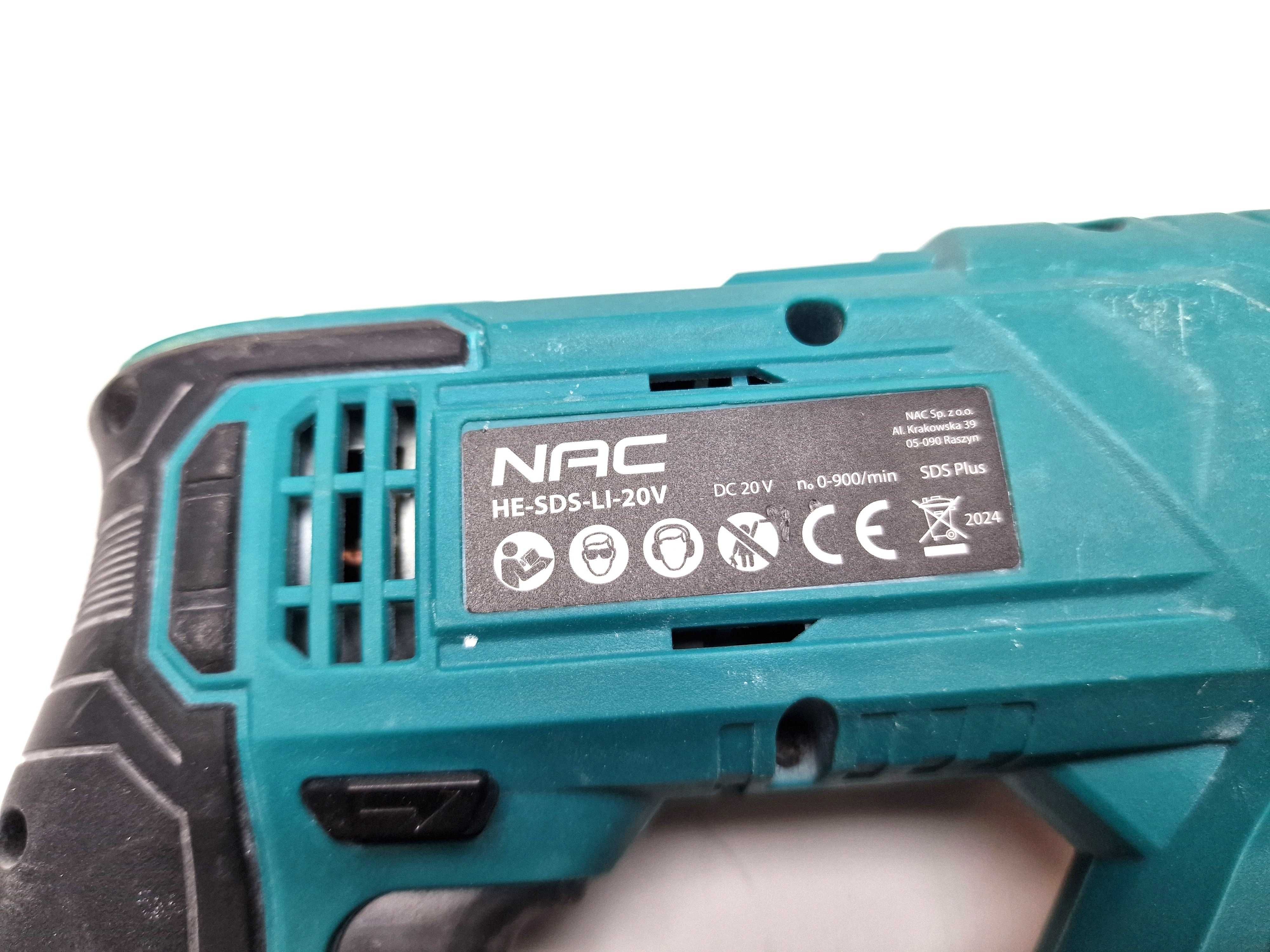 młot akumulatorowy NAC HE-SDS-LI-ST-20V
