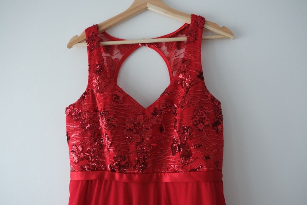 Vestido de cerimónia vermelho