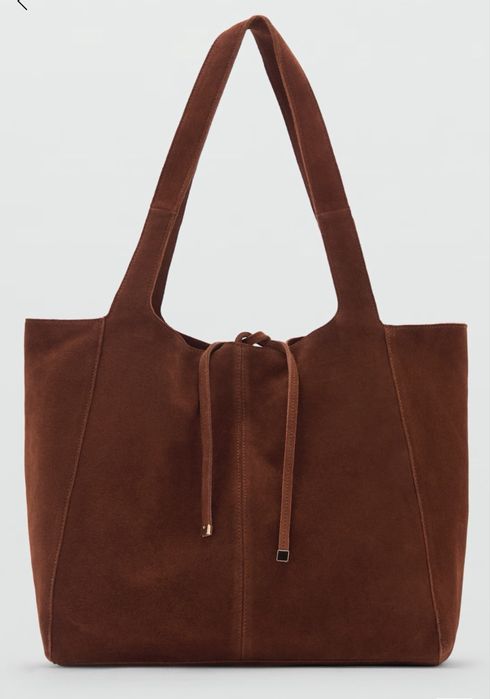 Замшевий шоппер манго сумка замшева mango