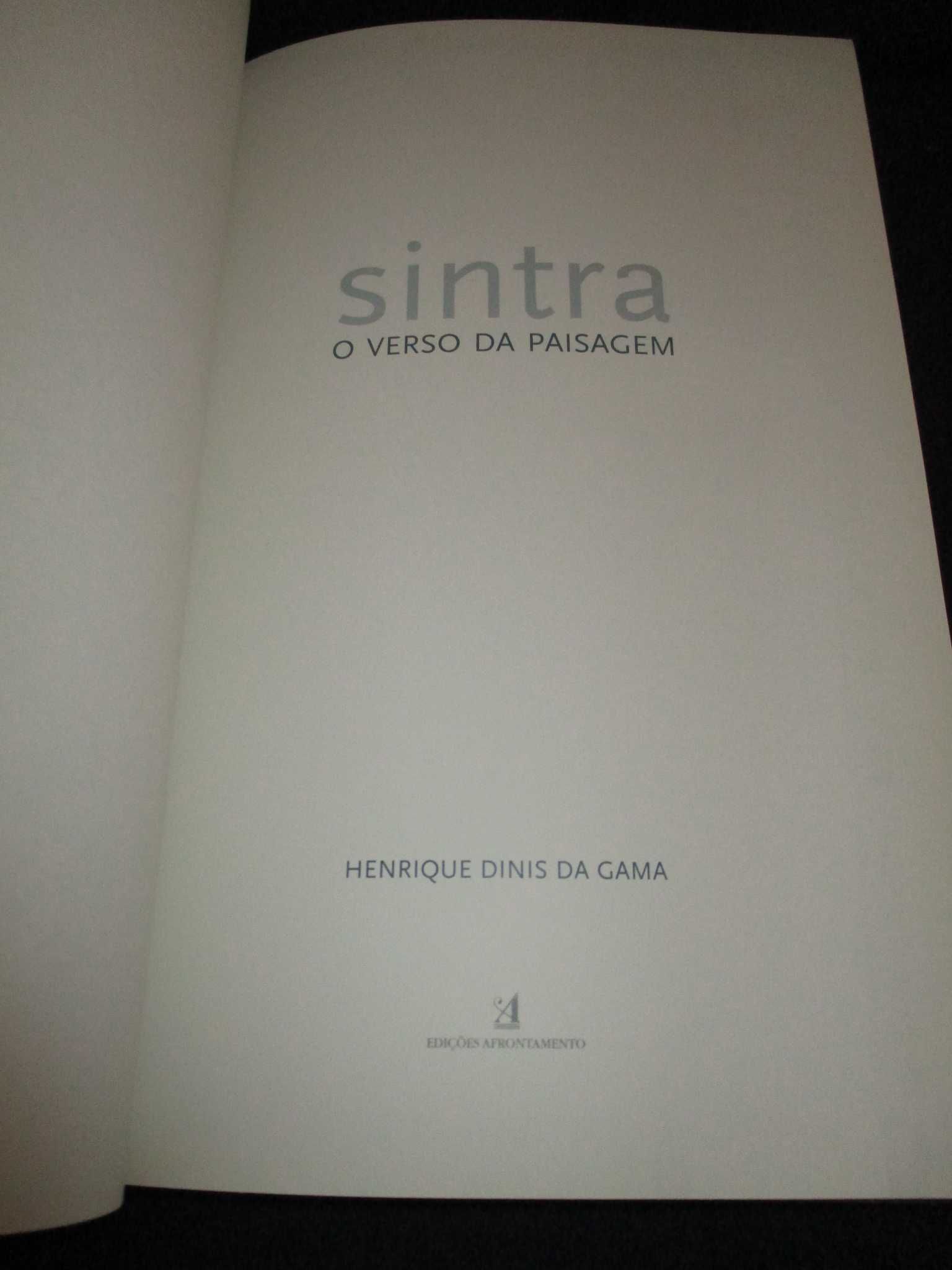 Livro Sintra o verso da paisagem Henrique Dinis da Gama