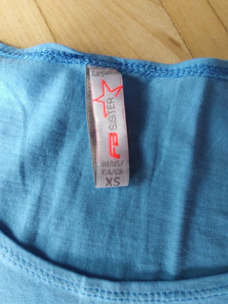 FB SISTER Crop Top niebieski