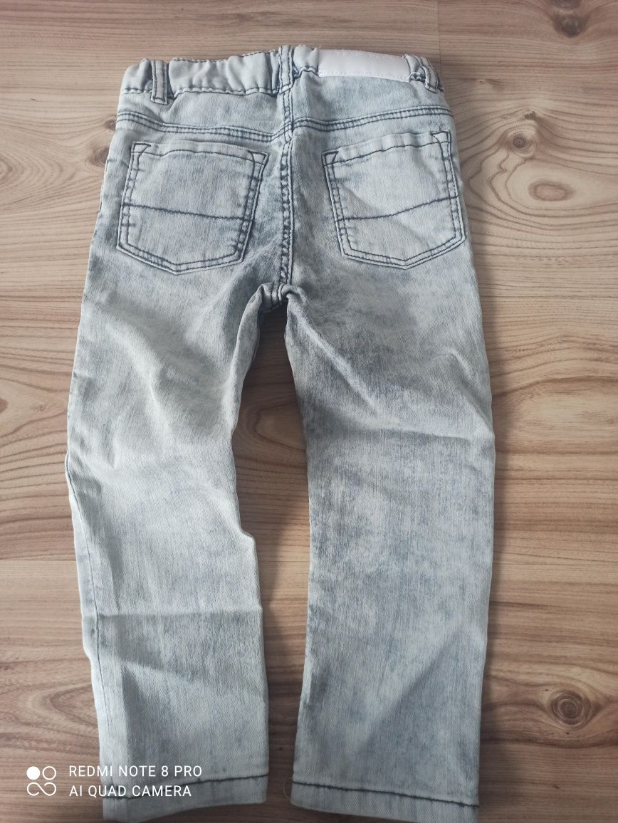 Nowe spodnie jeansowe miękkie HM r 92