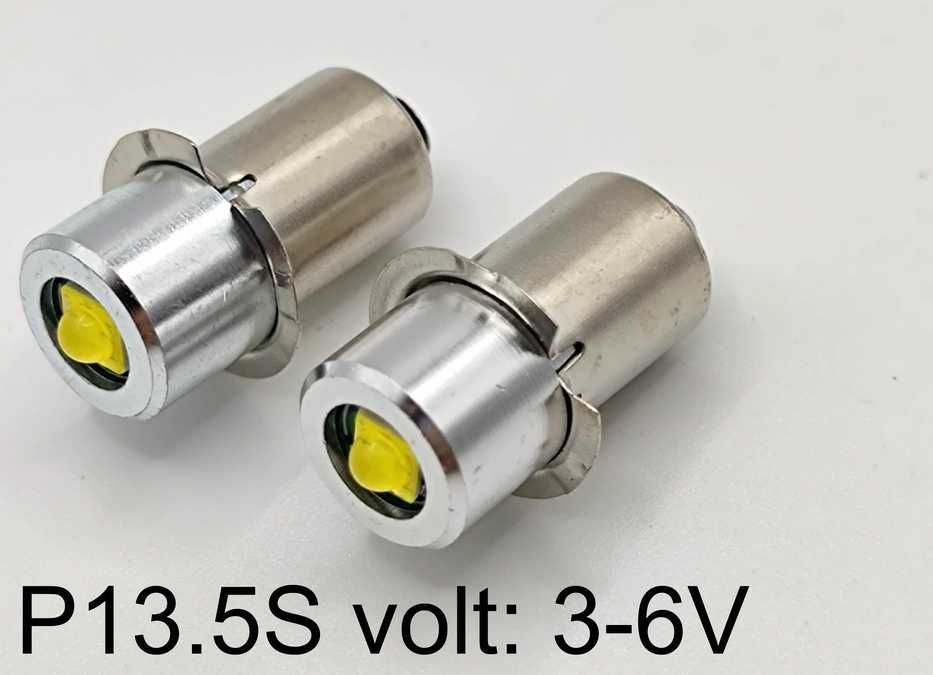 LED лампочка P13.5S на 3-6 вольт лампа PR2 Maglite