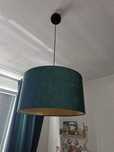 Lampa wisząca w kolorze butelkowej zieleni