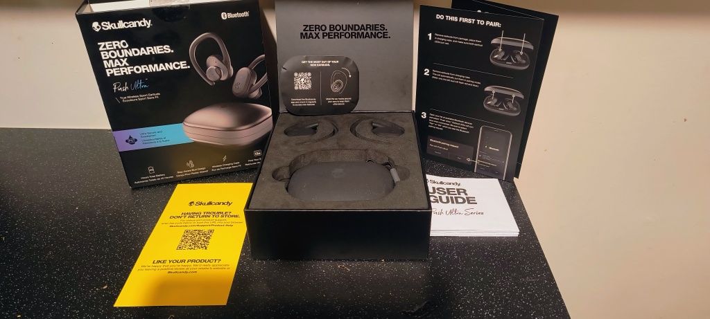 Słuchawki bezprzewodowe--Skullcandy zero boundaries max performance