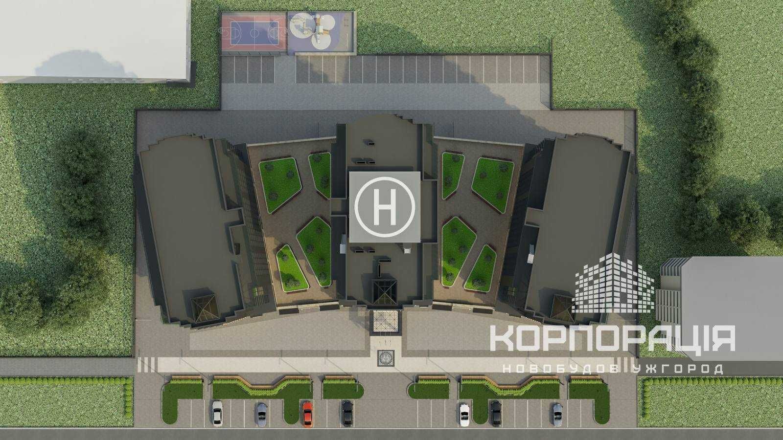 Продаж 1-км квартири на набережній; новобудова в центрі