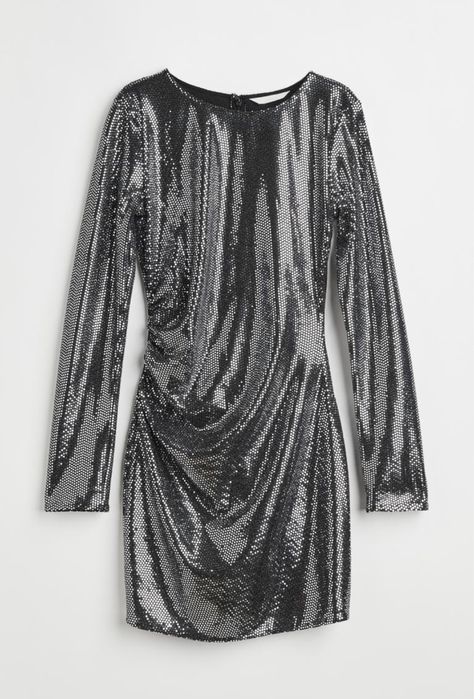 Sukienka bodycon z cekinami H&M M