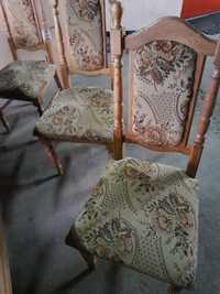 Krzesła  dąb mało używane kpl.300zł