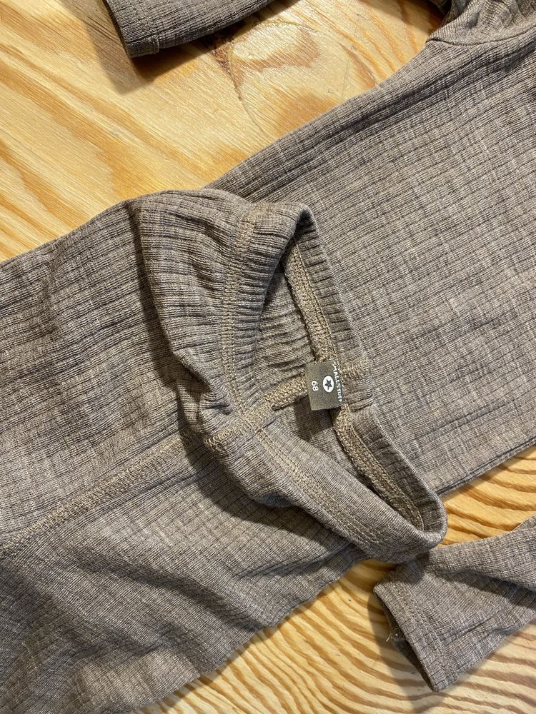 Zestaw legginsy + body 100% merino Smallstuff roz. 68