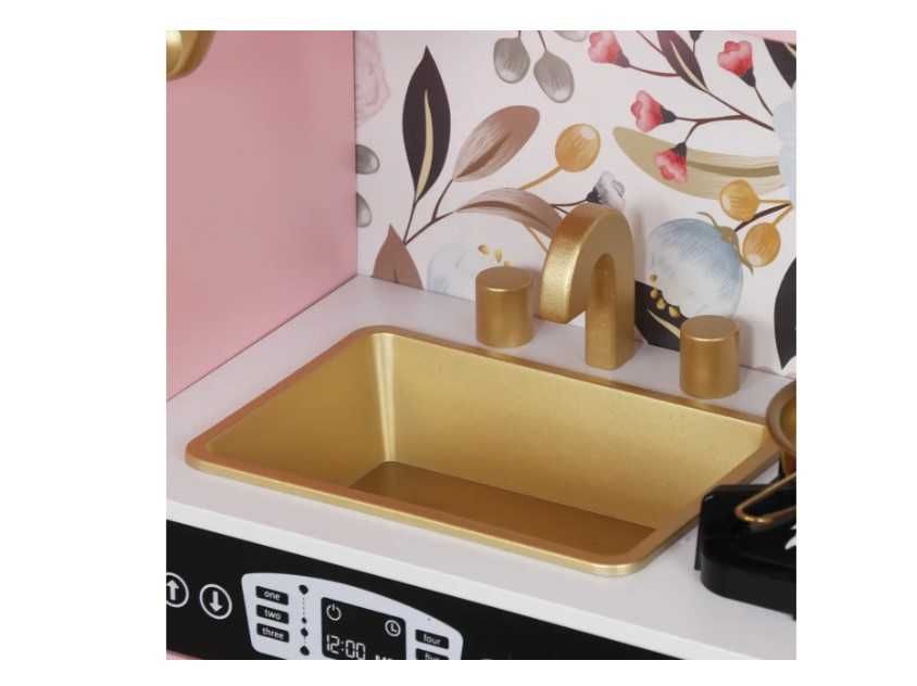 Кухня дитяча дерев'яна AVKO Ріміні Pink, звукові та світлові ефекти