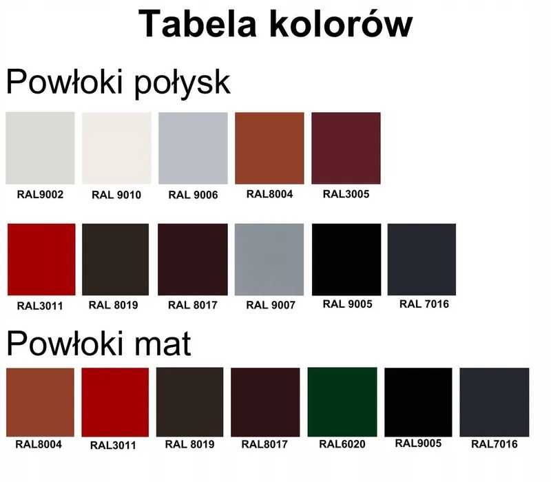 Gąsior rozwarty KOLOR obróbki  Śrem, Środa Wielkopolska, Września