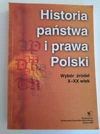 Książka Historia państwa i prawa Polski  Wybór źródeł  X-XX WIEK