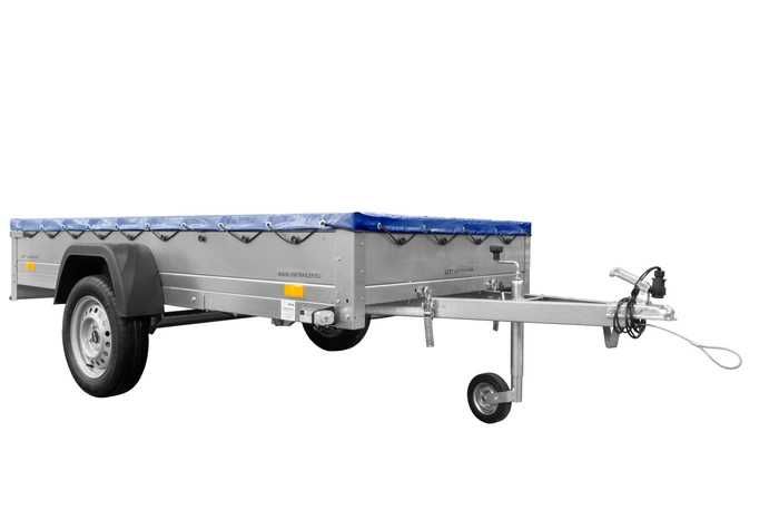 Przyczepka 264x125 UNITRAILER GARDEN 264 KIPP z plandeką niebieską