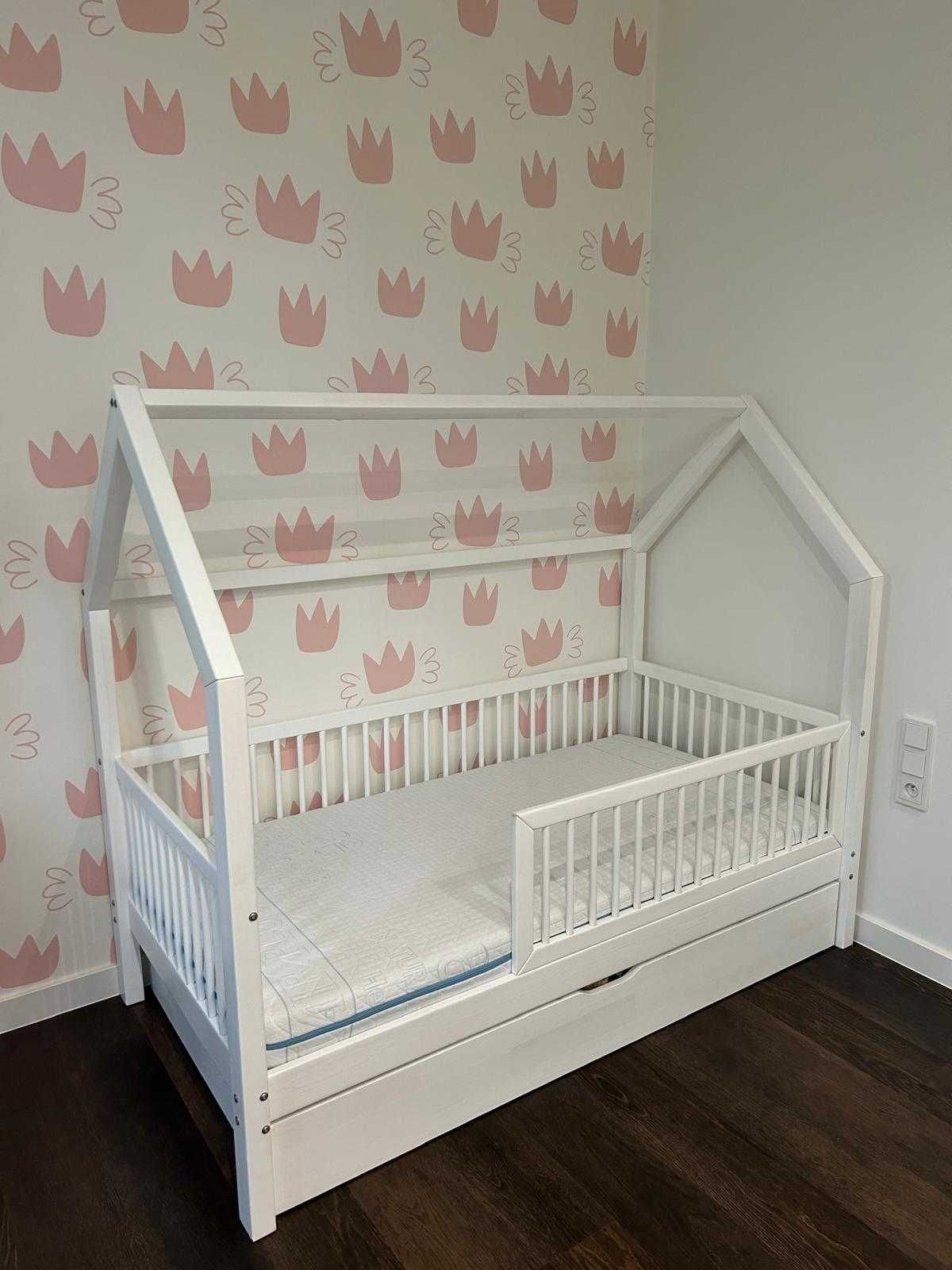 Łóżeczko Luletto, rozmiar 80 x 160 Materac Hevea gratis.