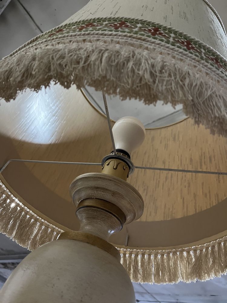 Lampa boho drewniana 100 cm