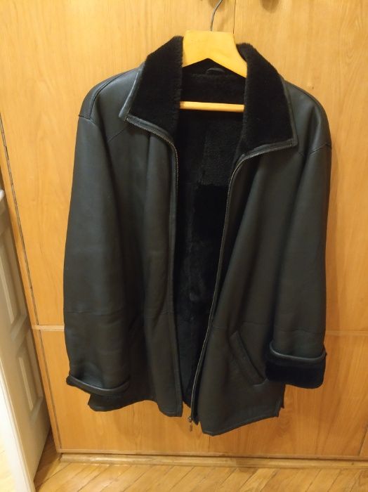 Кожаная мужская дубленка, фирма SHEARLING.