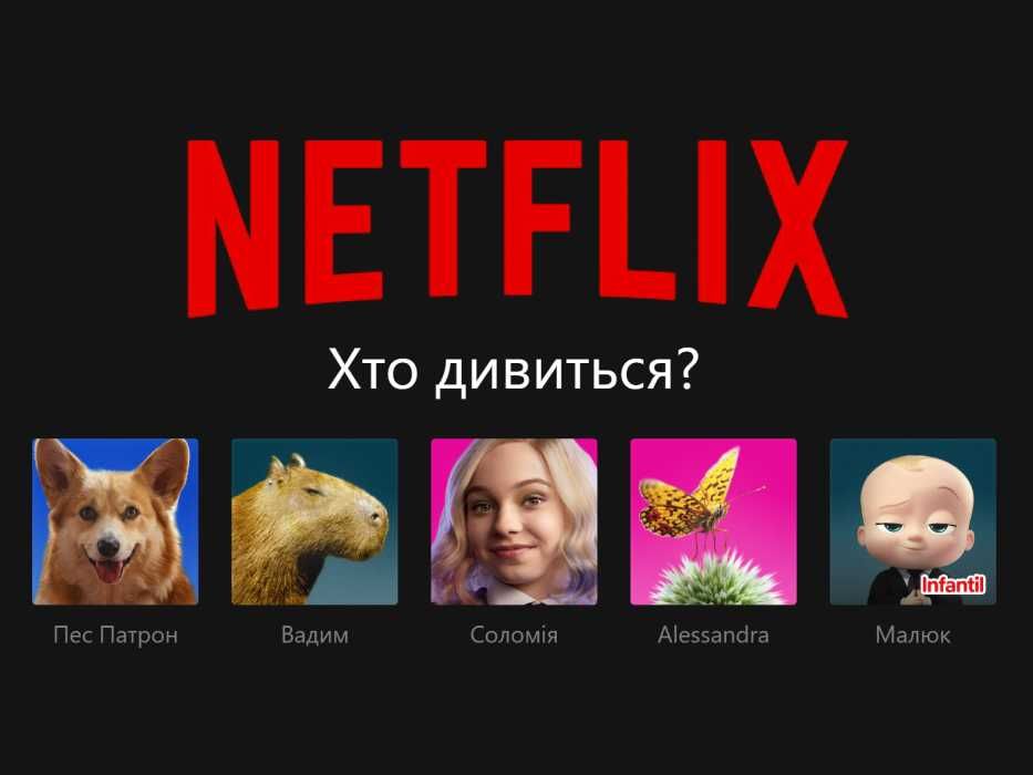 Netflix сімейний преміум подписка Нетфликс 4K та Standrart акаунти