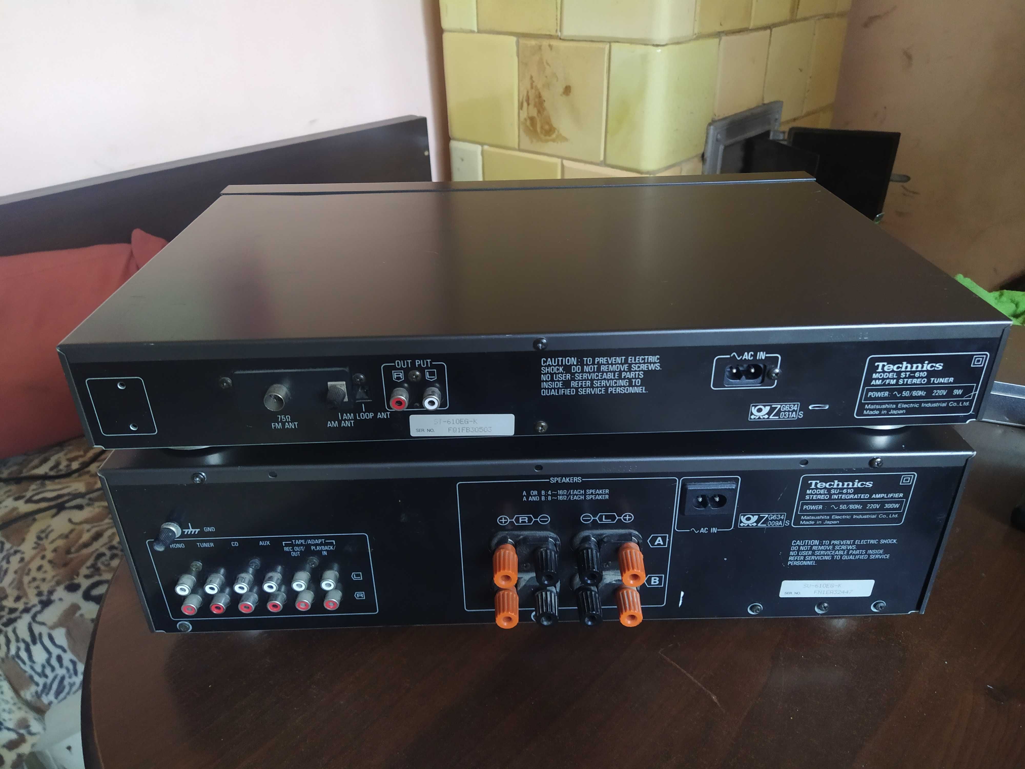 Sprzedam zestaw technics wzmacniacz su-610 i tuner st-610.