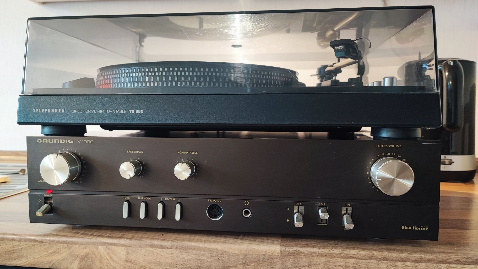 Gramofon  Telefunken, wzmacniacz grundig