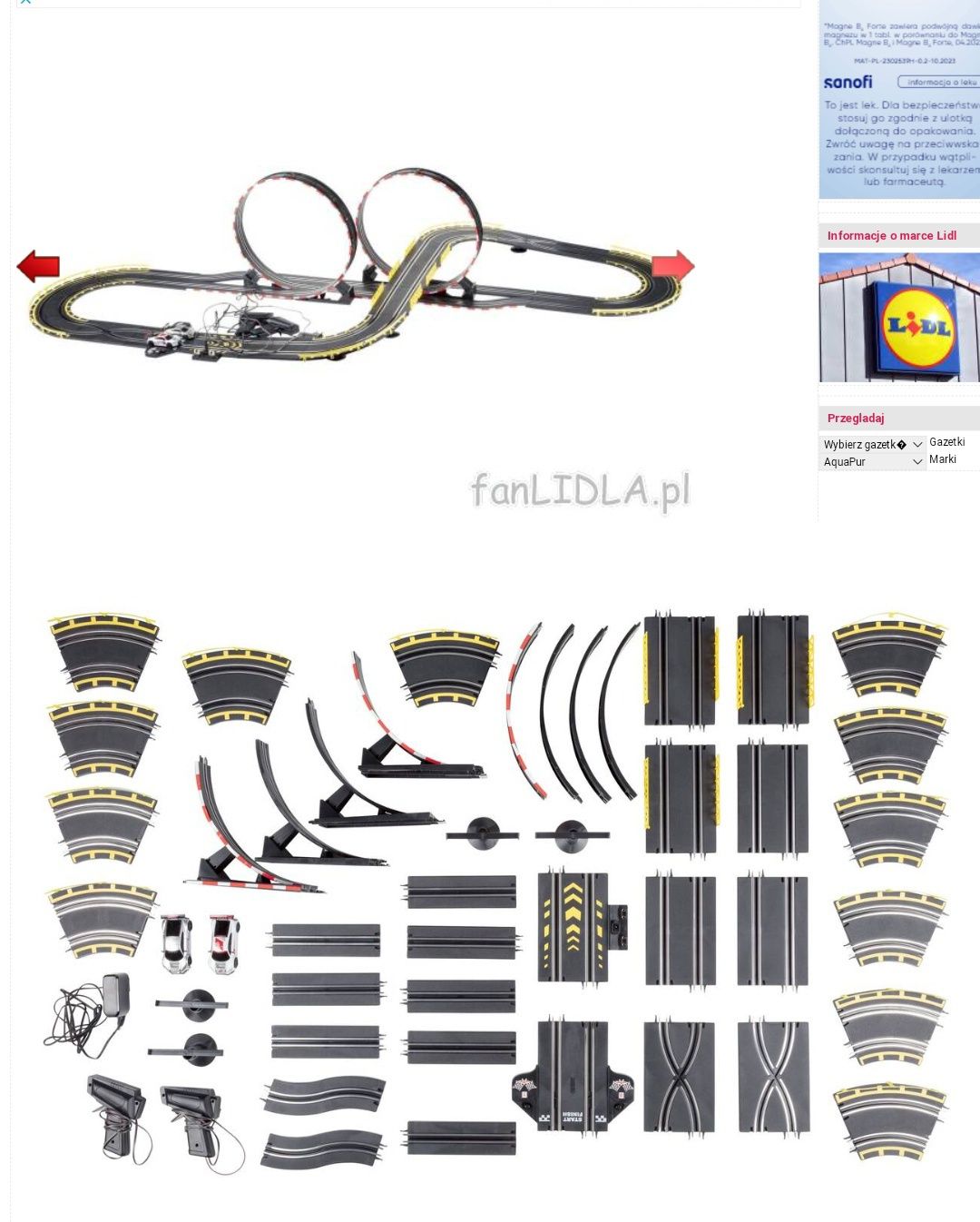 Tor wyścigowy r8 Lidl
