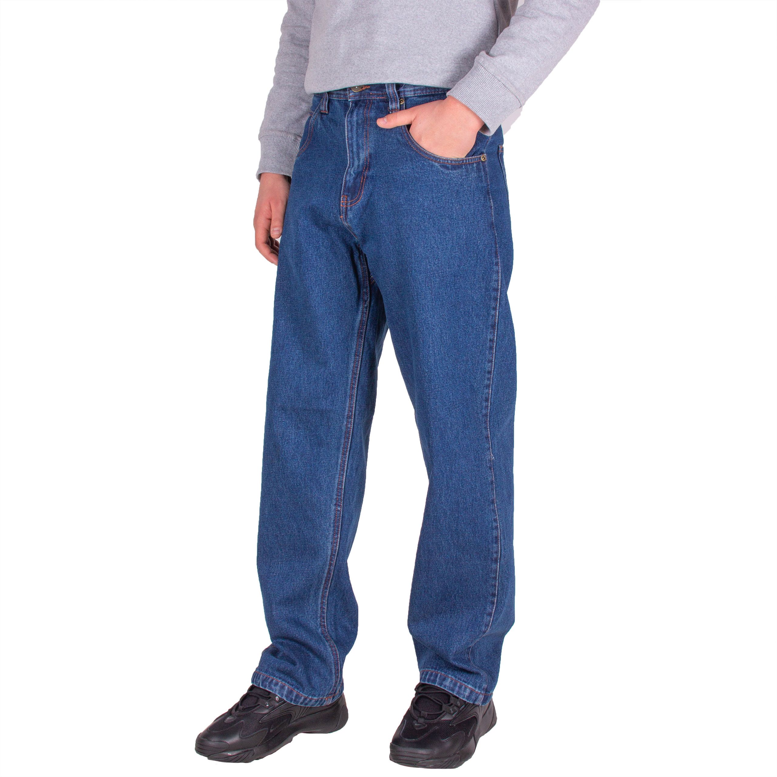 Spodnie Robocze Męskie Jeansy Pas 84Cm W32 L34