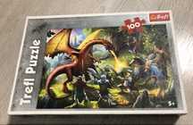 Puzzle Trefl Smok i rycerze 100 elementów