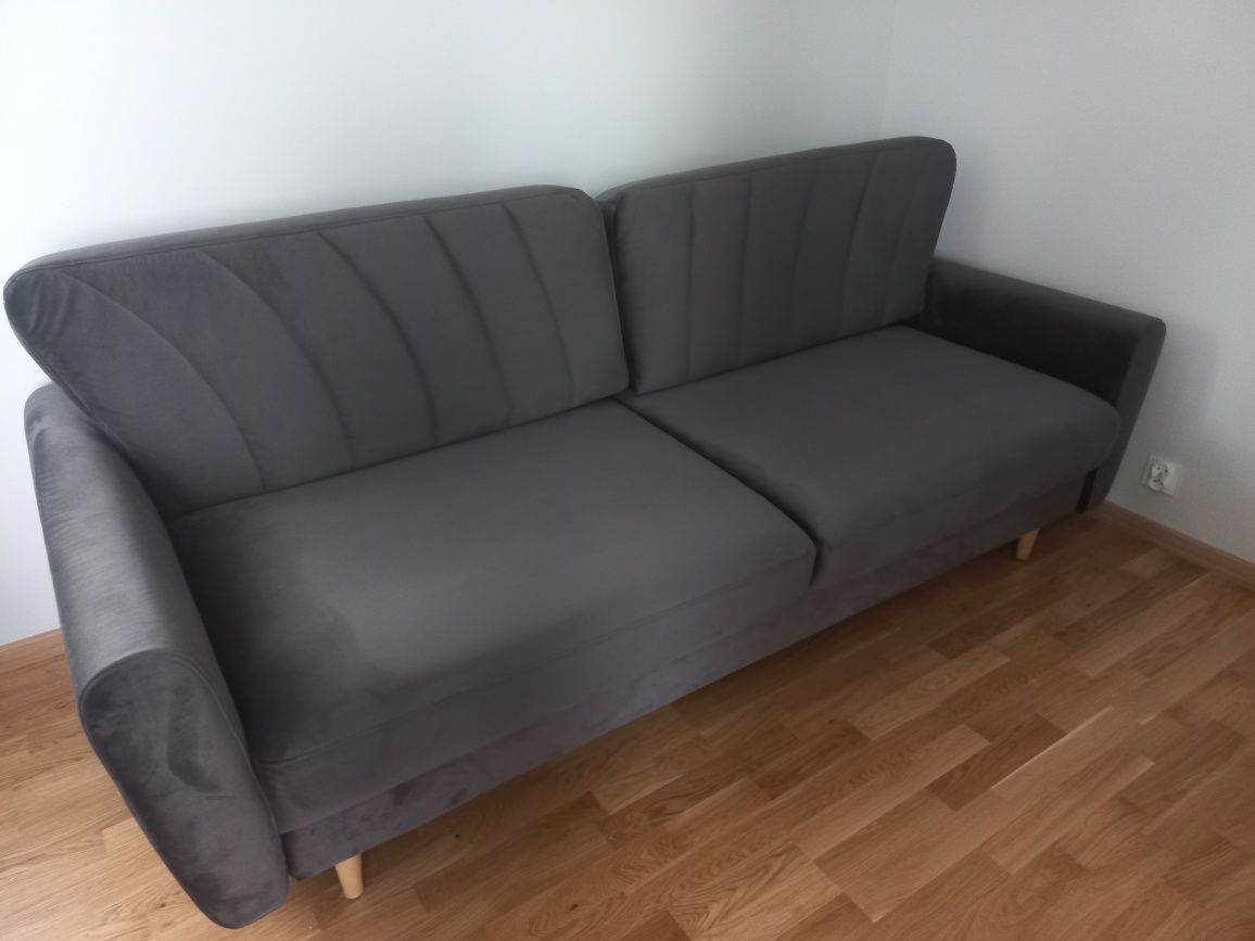 Fotel + kanapa z funkcją spania i pojemnikiem na pościel