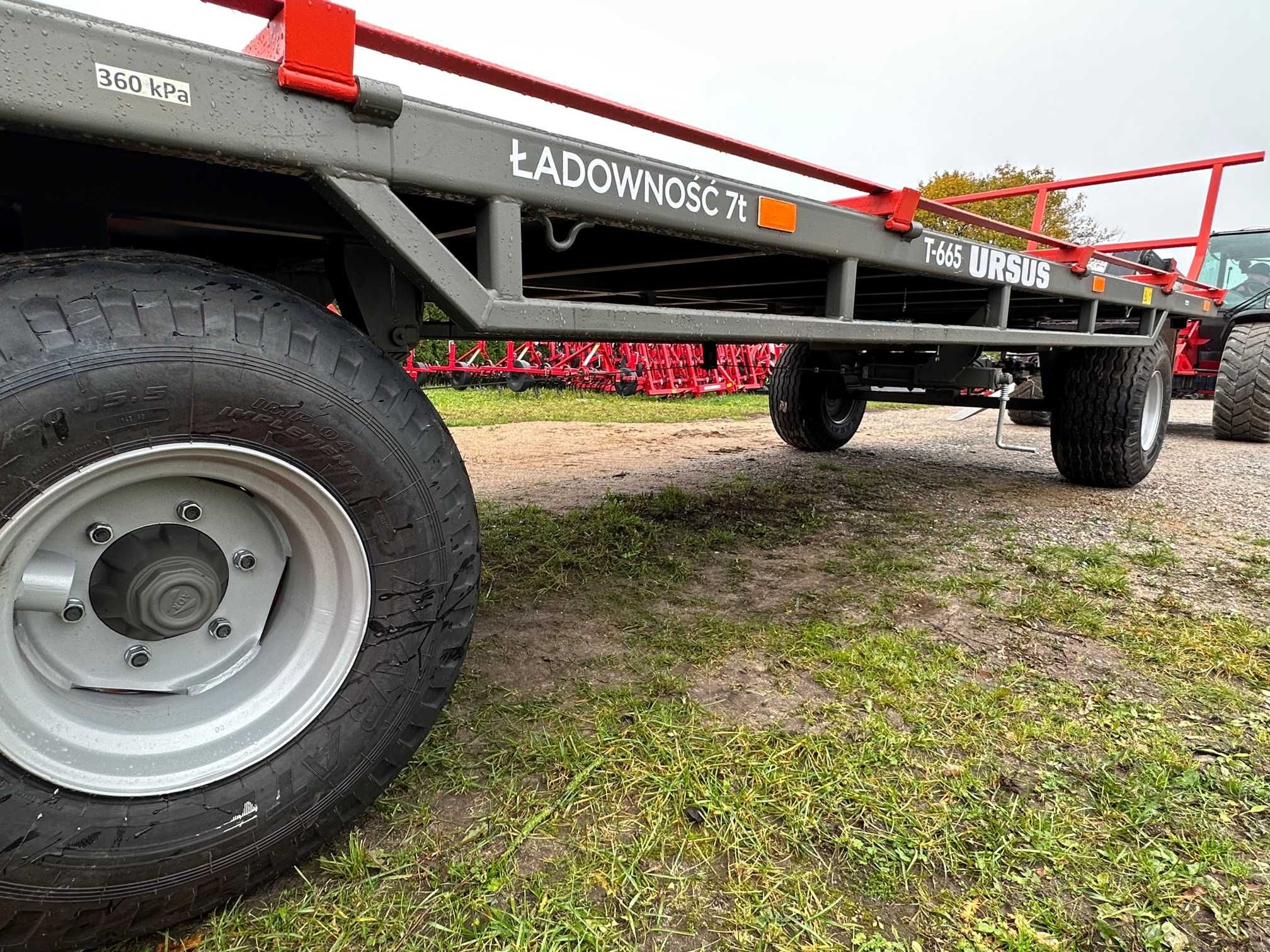 NOWA! Przyczepa do bel URSUS T665 Laweta platforma Pronar 7T Wielton