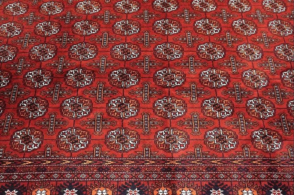 Tapete Afegão BUKHARA Art Deco, manual, Lã s/Algodão, 335cm x 250cm