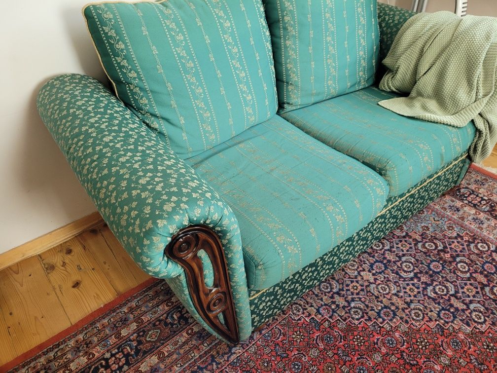Sofa dwuosobowa zieleń
