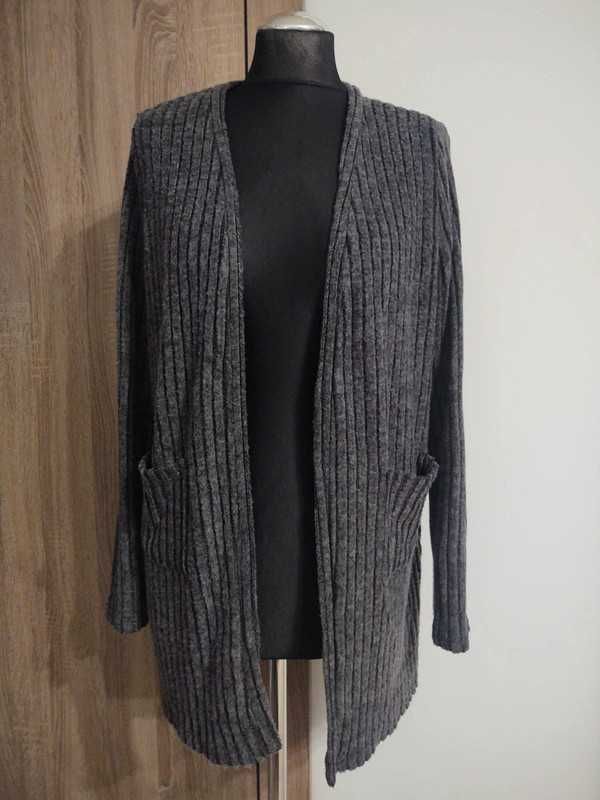 Sweter Kardigan Damski Rozpinany 29% Rayon Shein Petite Rozmiar L