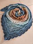 Chusta robiona na szydełku rękodzieło Handmade idealna na prezent