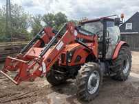 Ursus C-380 z turem ladowaczem, ciagnik rolniczy tur zetor