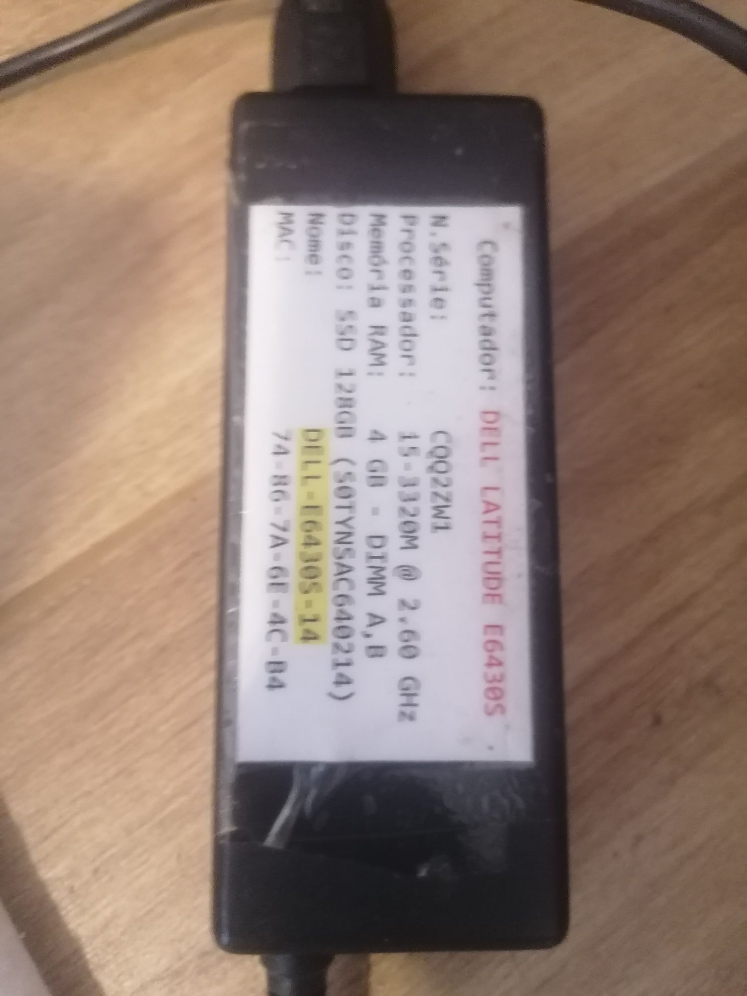 Dell latitude E6430s com carregador