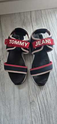 Sandały na platformie koturnie Tommy jeans rozmiar 38 damskie