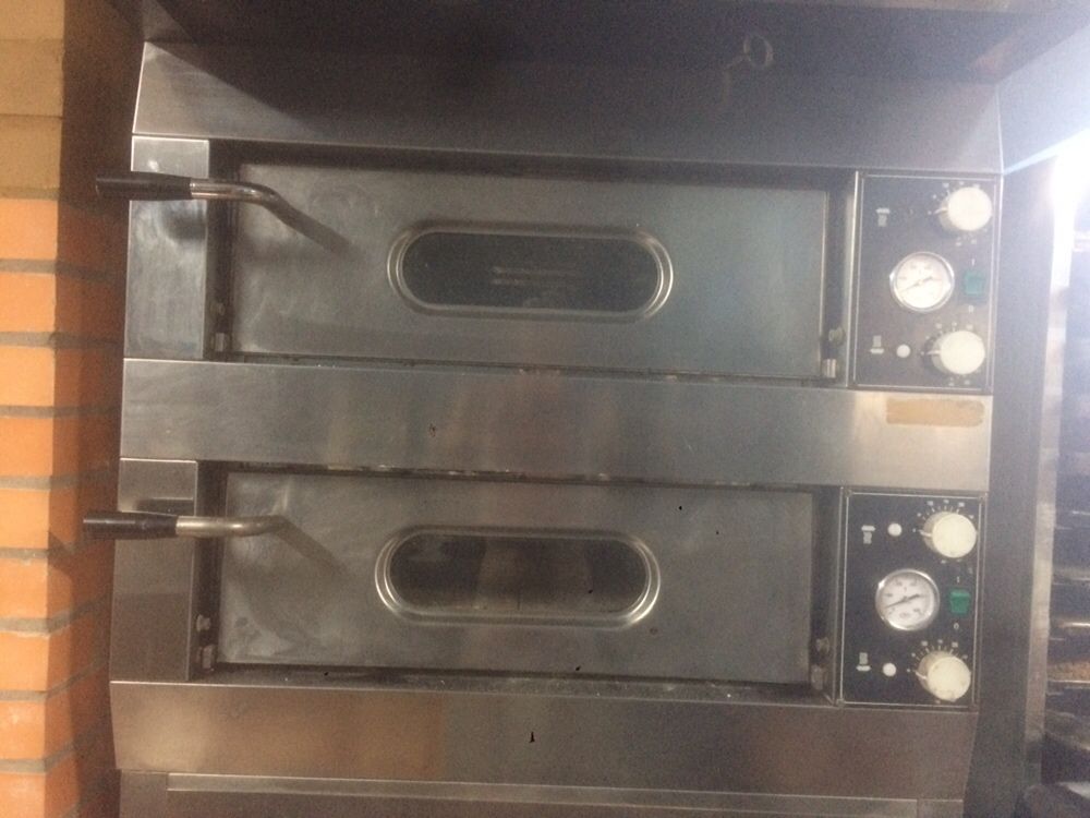 Forno inox com móvel para arrumo e exaustor (usado)