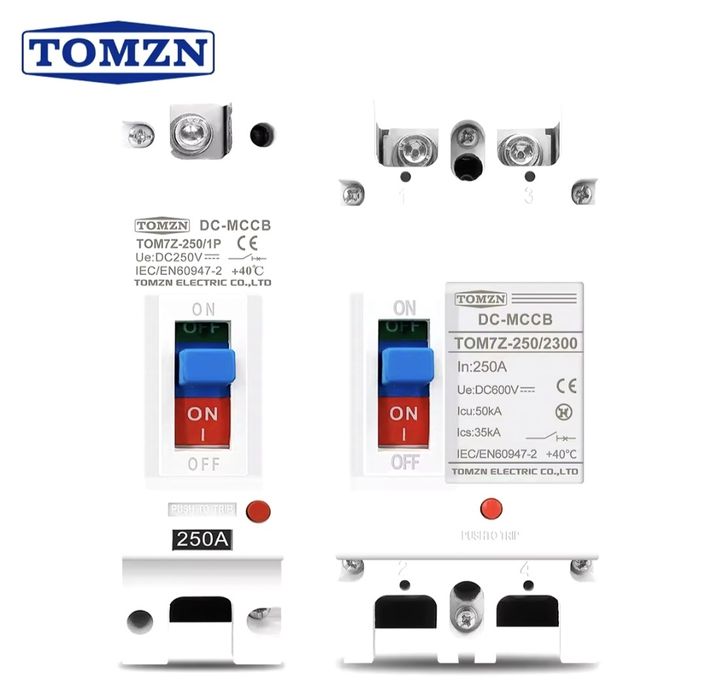 Автоматический выключатель TOMZN 1Р, 2P DC  160А,200А,250A 600 В