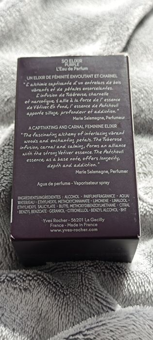 Woda perfumowana yves Rocher so elixir purple