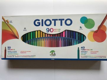 Giotto 90 intense colors zestaw 50 kredek i 40 flamastrów Fila