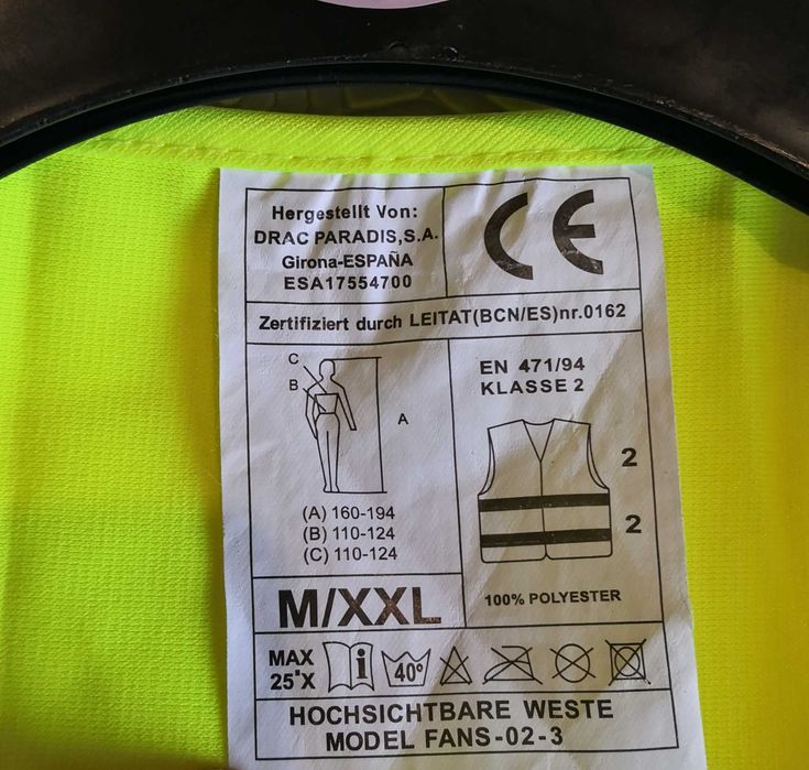 Colete refletor M-XXL