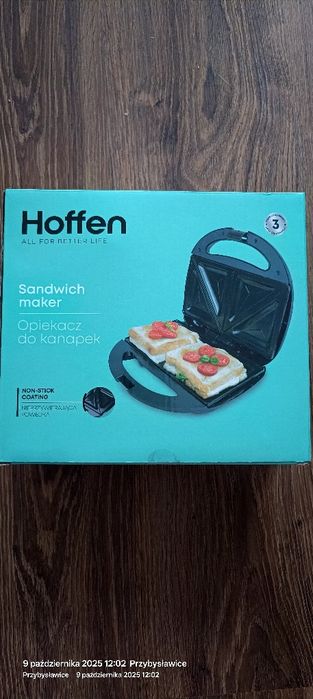 Opiekacz do kanapek Hoffen nowy toster sandwich